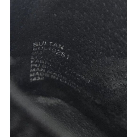 Steve Madden Suede Sultan Chelsea Wedge Sneakers 9 Leather‎ SULT02S1 Black White - Picture 10 of 10